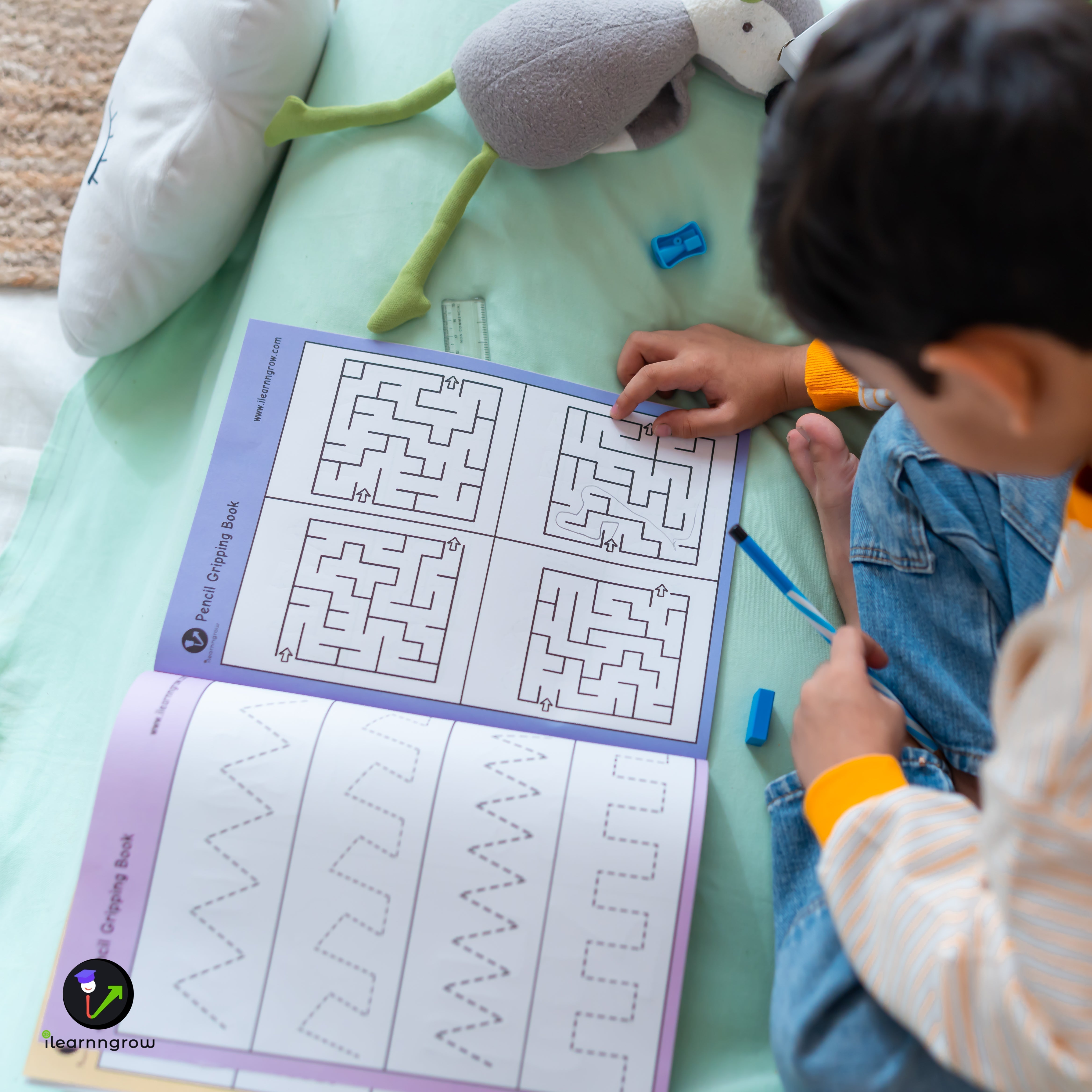 iLearnNgrow Pencil gripping Workbook - ILGPCW