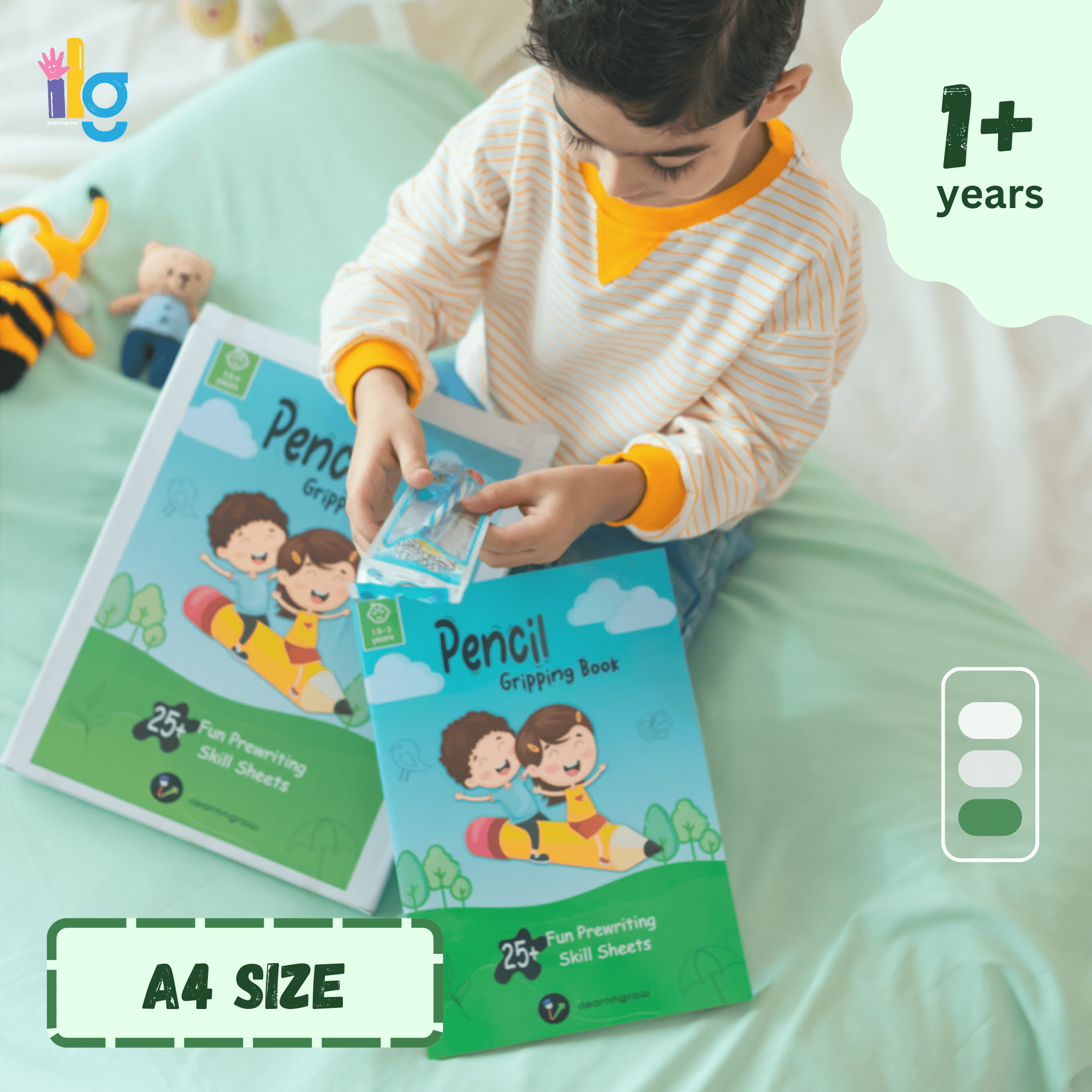 iLearnNgrow Pencil gripping Workbook - ILGPCW