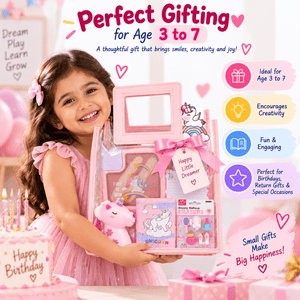 iLearnNGrow Pink Bag Unicorn Gift Hamper Magical Kids School & Stationery Set - Gifts & Gift Sets