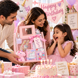 iLearnNGrow Pink Bag Unicorn Gift Hamper Magical Kids School & Stationery Set - Gifts & Gift Sets