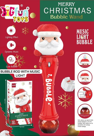 ilearnngrow Santa Claus Bubble Wand with Music and Light - Accessories