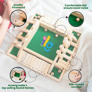iLearnNGrow Shut The Box – Classic Wooden Shut the Box Dice Game - ilearnngrow Learning Solutions Pvt Ltd