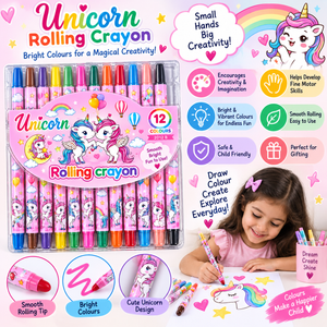 iLearnNGrow Silky Crayon Pens 12 Color Twistable Art Set for Kids - Art & Stationery