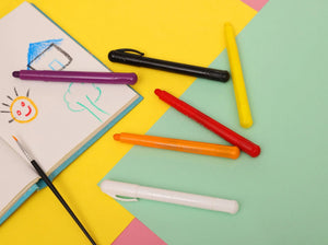 iLearnNGrow Silky Crayon Pens – 12‑Color Twistable Art Set for Kids - ilearnngrow Learning Solutions Pvt Ltd
