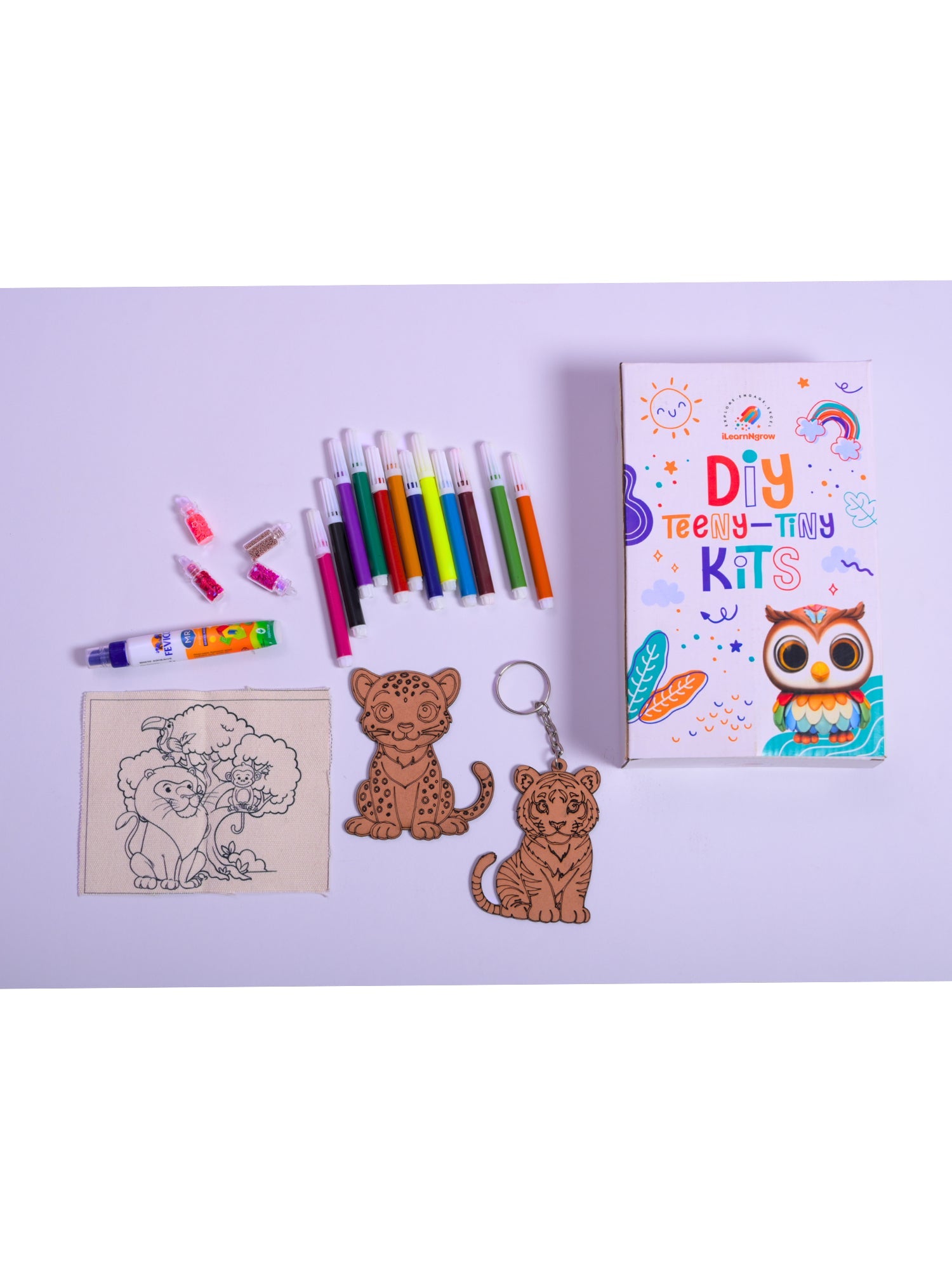 ilearnngrow Teeny Tiny DIY Animal Painting - ILGTTAPK