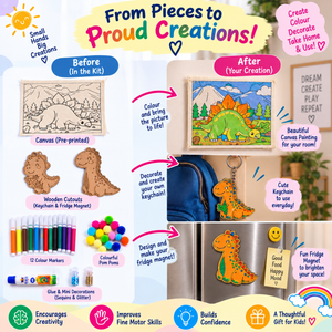 ilearnngrow Teeny Tiny DIY Dino Painting Kit - Art & Craft