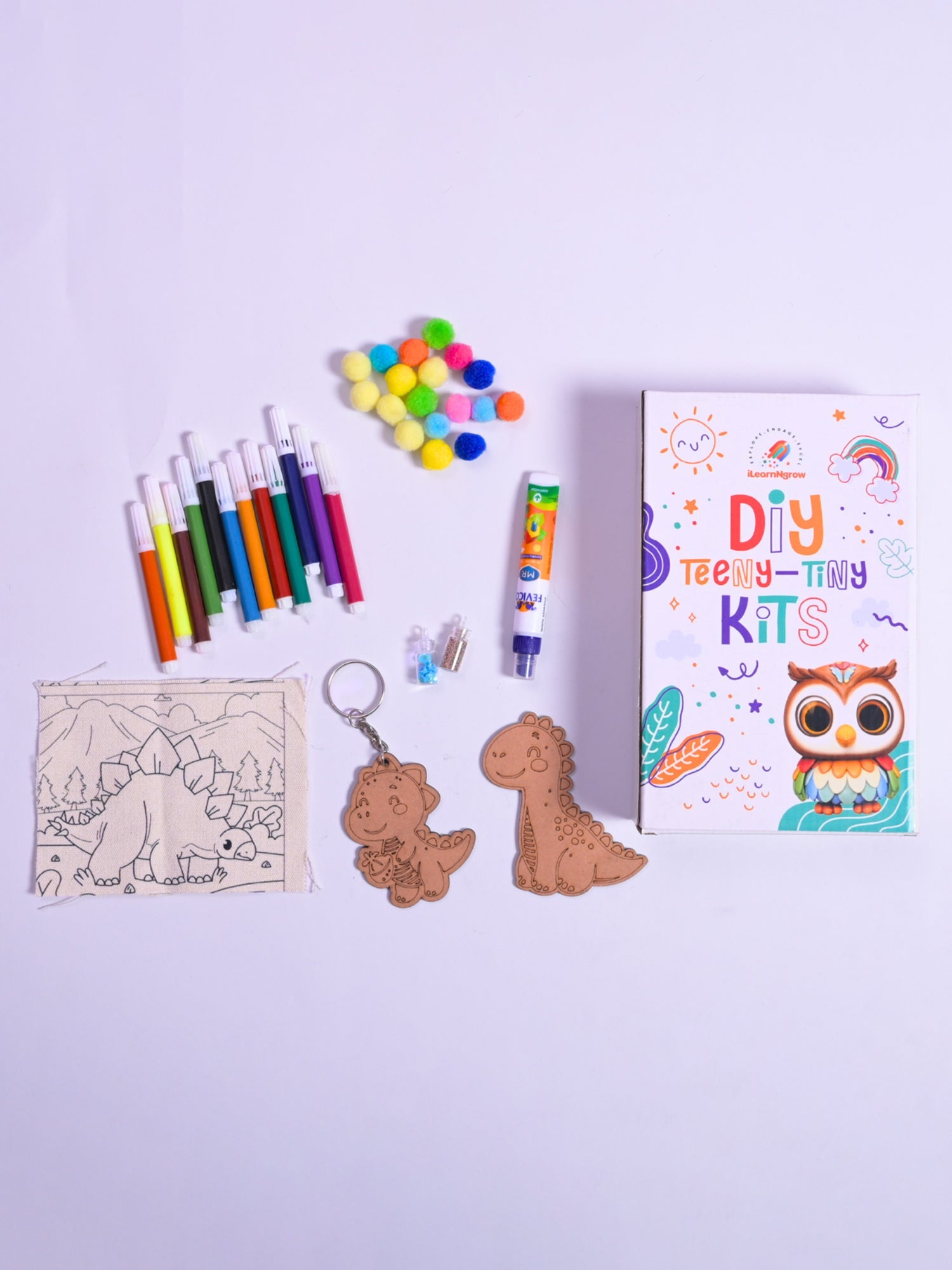 ilearnngrow Teeny Tiny DIY Dino Painting Kit - ILGTTDPK