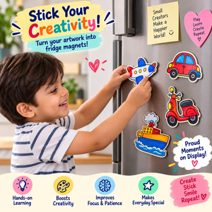 ilearnngrow Teeny Tiny DIY Fridge Magnet Transport - Activity Toys