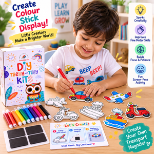 ilearnngrow Teeny Tiny DIY Fridge Magnet Transport - Activity Toys