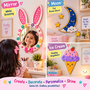 ilearnngrow Teeny Tiny DIY Mirror Set of Three - Kids Toys