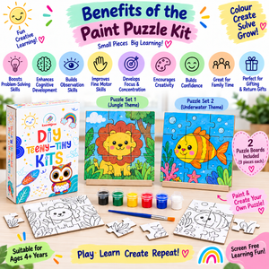 ilearnngrow Teeny Tiny DIY Puzzle - Set of Two - Puzzles & Games