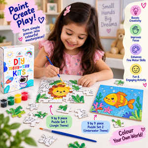 ilearnngrow Teeny Tiny DIY Puzzle - Set of Two - Puzzles & Games