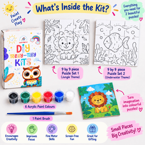 ilearnngrow Teeny Tiny DIY Puzzle - Set of Two - Puzzles & Games