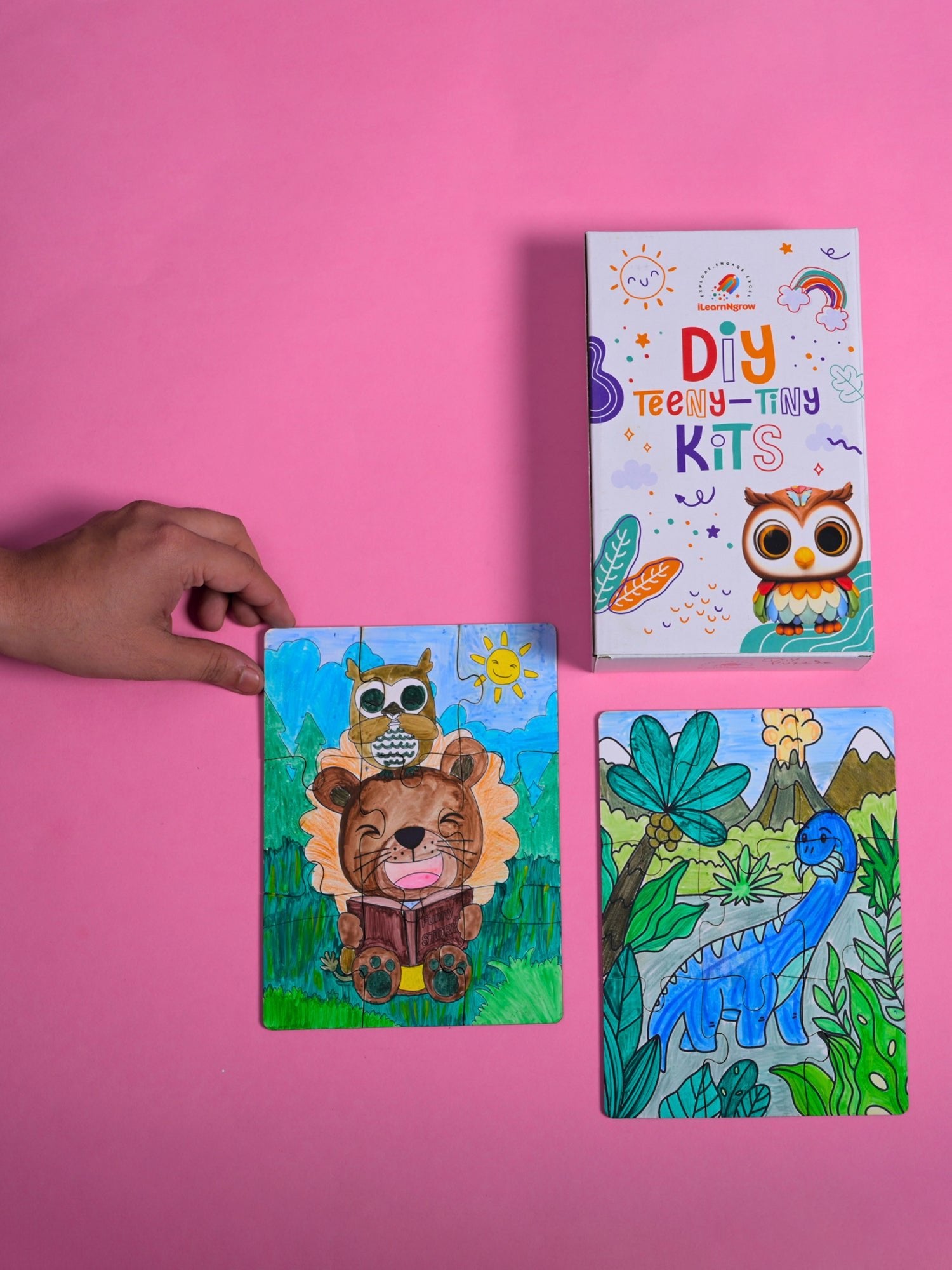 ilearnngrow Teeny Tiny DIY Puzzle - Set of Two - ILGTTPZ