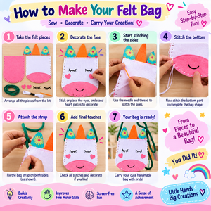 ilearnngrow Teeny Tiny DIY Sew Your Own Bag - Art & Craft