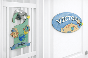 ilearnngrow Teeny Tiny DIY space Name plate - DIY Kits