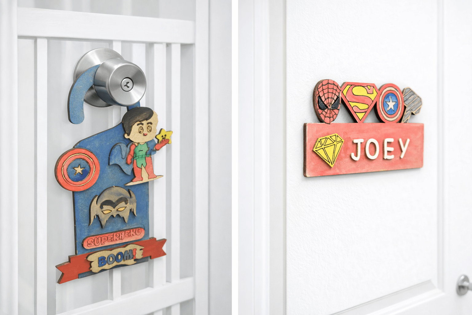 ilearnngrow Teeny Tiny DIY Super hero Name plate - DIY Kits