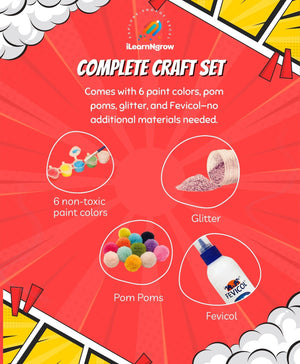 ilearnngrow Teeny Tiny DIY SuperHero Painting Kit - DIY Kits
