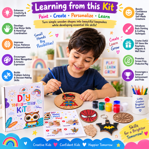 ilearnngrow Teeny Tiny DIY SuperHero Painting Kit - Art & Craft