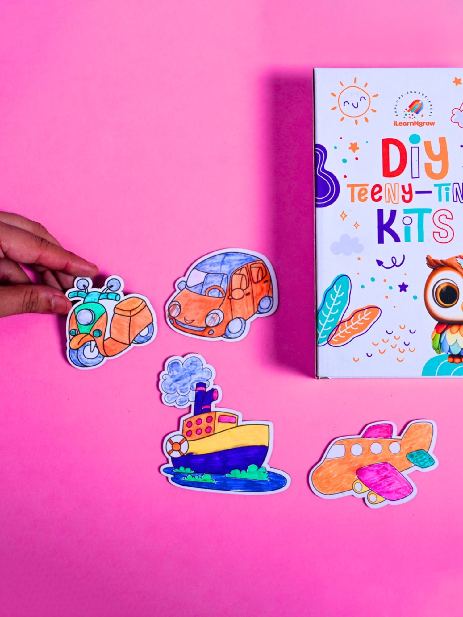 ilearnngrow Teeny Tiny DIY Transport Painting Kit - ILGTTTPK