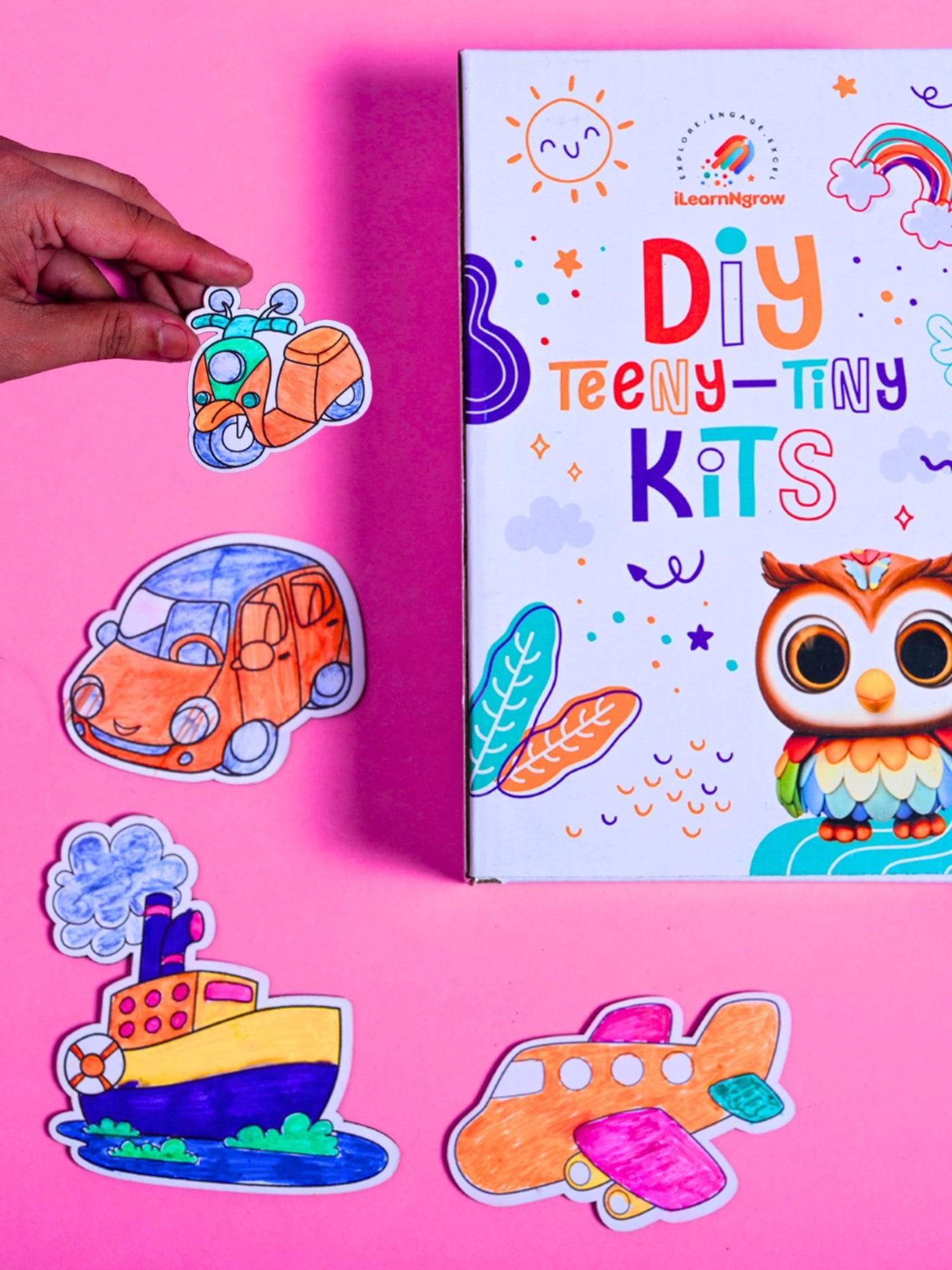 ilearnngrow Teeny Tiny DIY Transport Painting Kit - ILGTTTPK