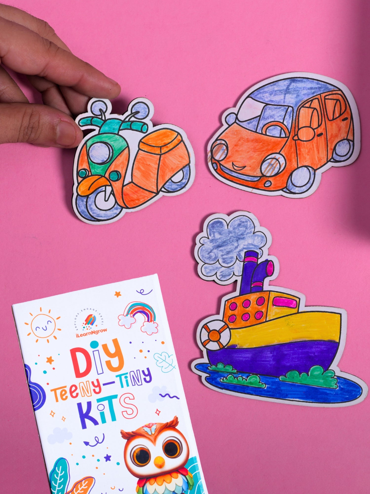 ilearnngrow Teeny Tiny DIY Transport Painting Kit - ILGTTTPK