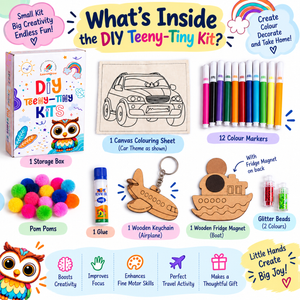 ilearnngrow Teeny Tiny DIY Transport Painting Kit - Art & Craft