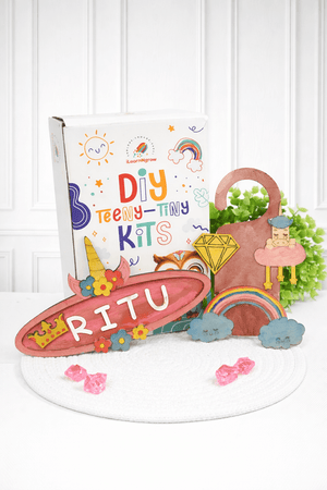 ilearnngrow Teeny Tiny DIY Unicorn Name plate - DIY Kits