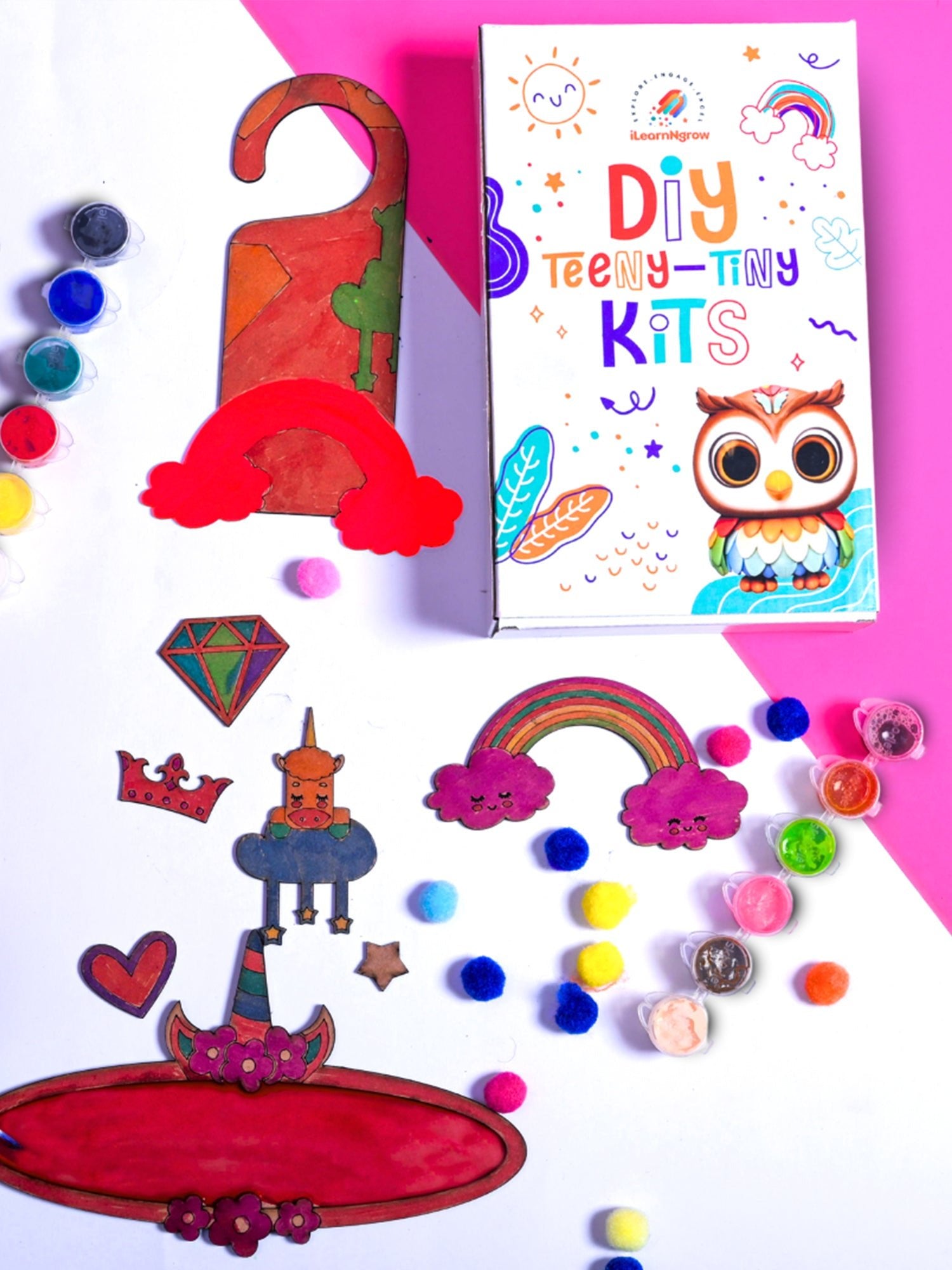 ilearnngrow Teeny Tiny DIY Unicorn Name plate - ILGTTUNP
