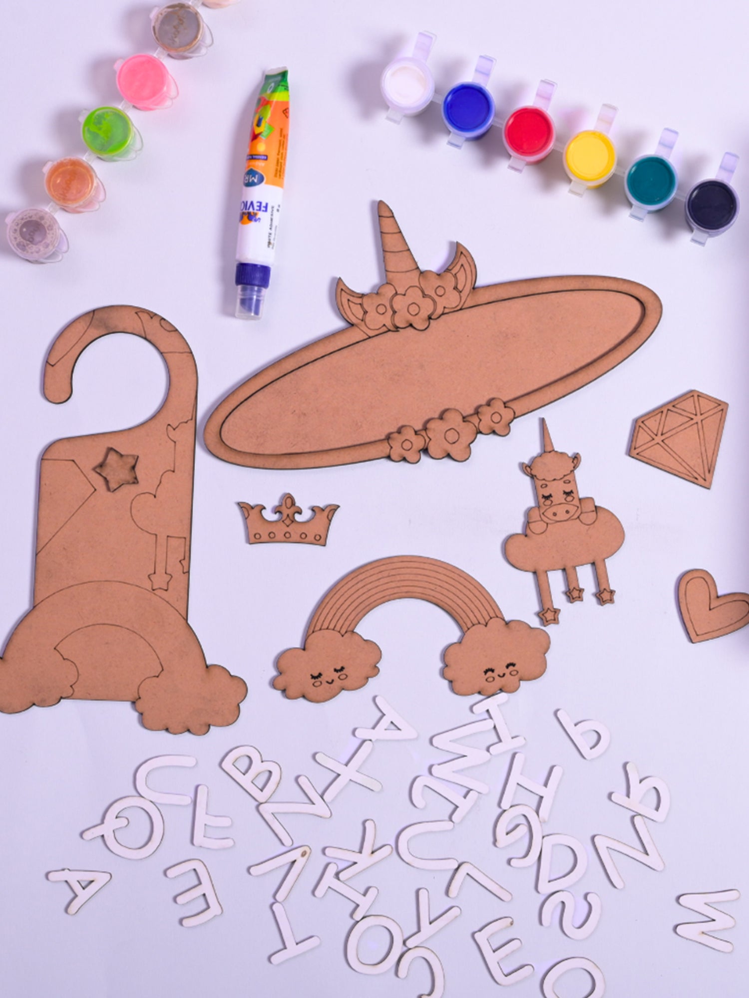 ilearnngrow Teeny Tiny DIY Unicorn Name plate - ILGTTUNP