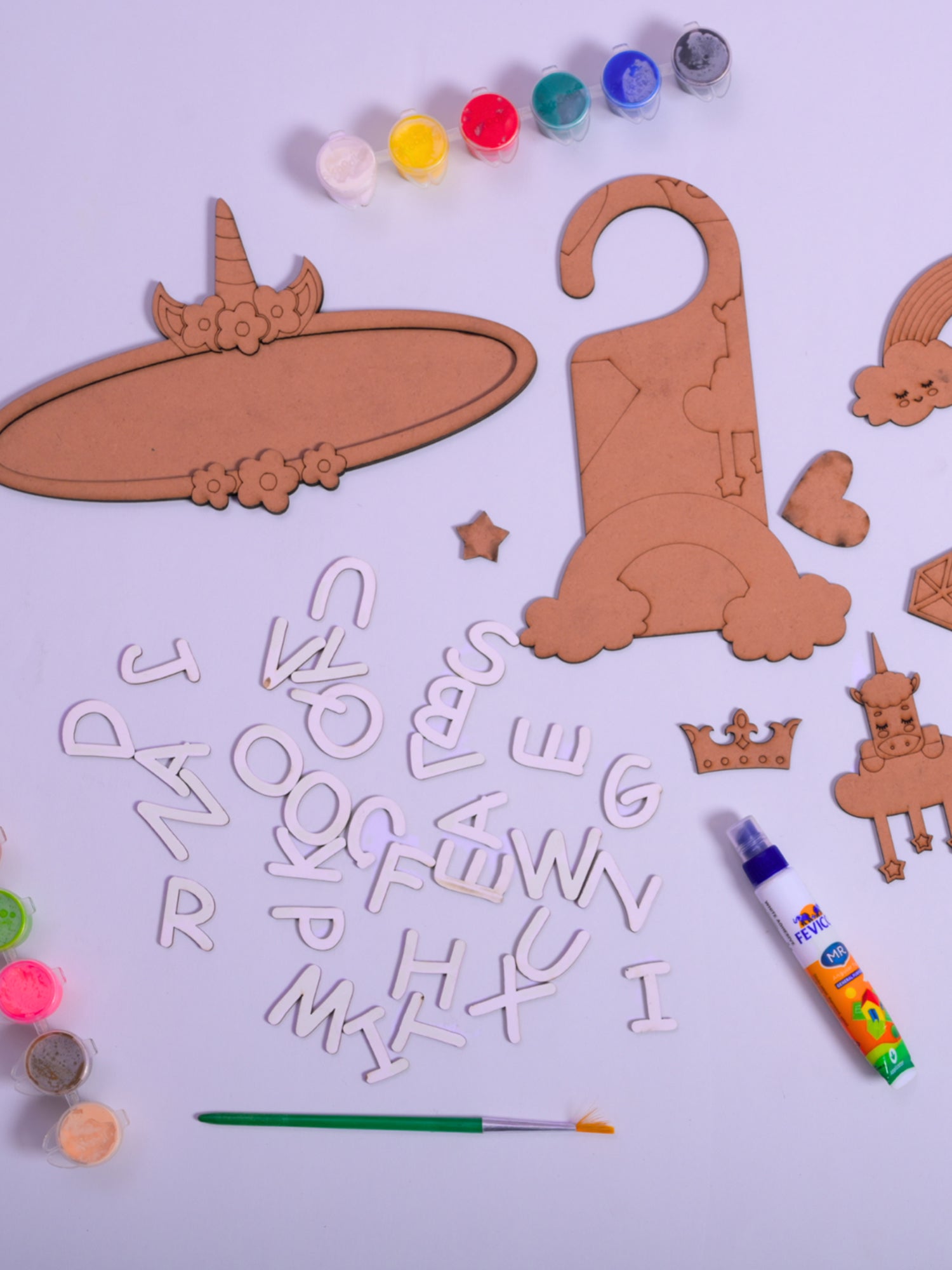 ilearnngrow Teeny Tiny DIY Unicorn Name plate - ILGTTUNP