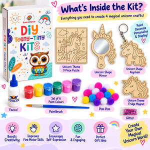 ilearnngrow Teeny Tiny DIY Unicorn Painting Kit - Art & Craft