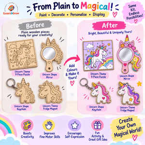 ilearnngrow Teeny Tiny DIY Unicorn Painting Kit - Art & Craft