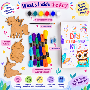 ilearnngrow Teeny Tiny DIY Unicorn Thread Kit - Art & Craft