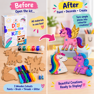 ilearnngrow Teeny Tiny DIY Unicorn Thread Kit - Art & Craft