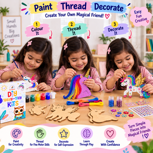 ilearnngrow Teeny Tiny DIY Unicorn Thread Kit - Art & Craft