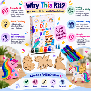 ilearnngrow Teeny Tiny DIY Unicorn Thread Kit - Art & Craft