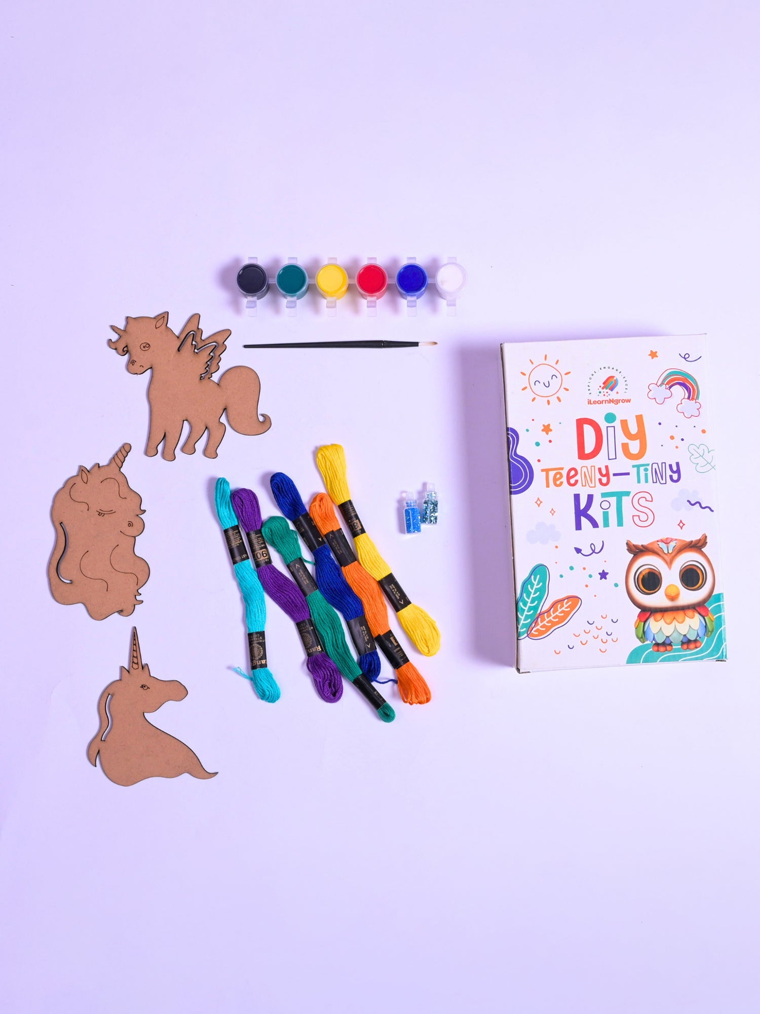 ilearnngrow Teeny Tiny DIY Unicorn Thread Kit - ILGTTUTK