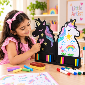 iLearnNgrow Unicorn Black Board - Art & Craft
