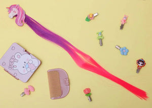 iLearnNGrow Unicorn Face Hair Extension – Colorful Clip-On Hair Accessory for Kids - ilearnngrow Learning Solutions Pvt Ltd