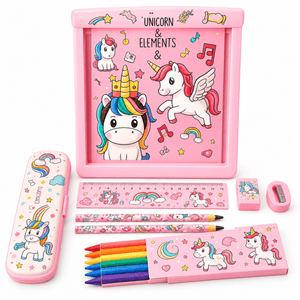 iLearnNGrow Unicorn Pencil Box - Pouch Stationery Kit for Kids -