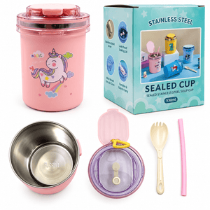 iLearnNGrow Unicorn Sipper Bottle Cute Unicorn Water Bottle & Sipper with Straw for Kids - Baby Care Accessories