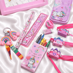 iLearnNGrow Unicorn Stationery Rakhi Combo | The Mom Store - Stationery Rakhi Combo