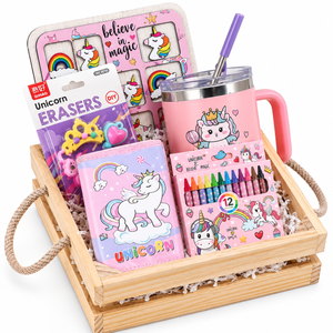 ilearnngrow Unicorn Wooden Hamper -