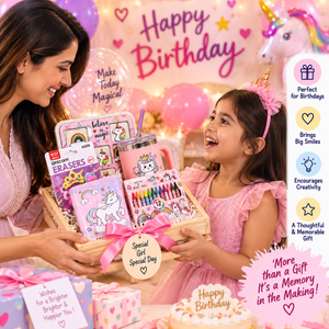 iLearnNGrow Unicorn Wooden Hamper A Magical Gift for Little Dreamers! - Art & Stationery