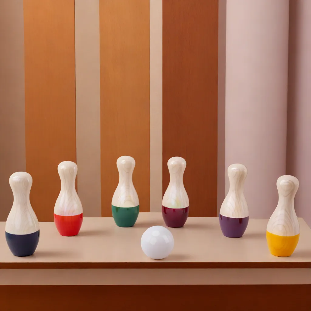 Kidocoo Wooden Bowling Pins