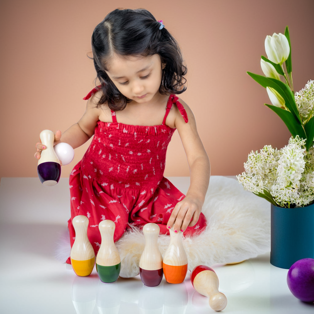 Kidocoo Wooden Bowling Pins