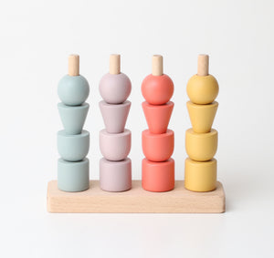 Birch & Bug MultiStacker Pastel Toy - Montessori | The Mom Store - The Mom Store