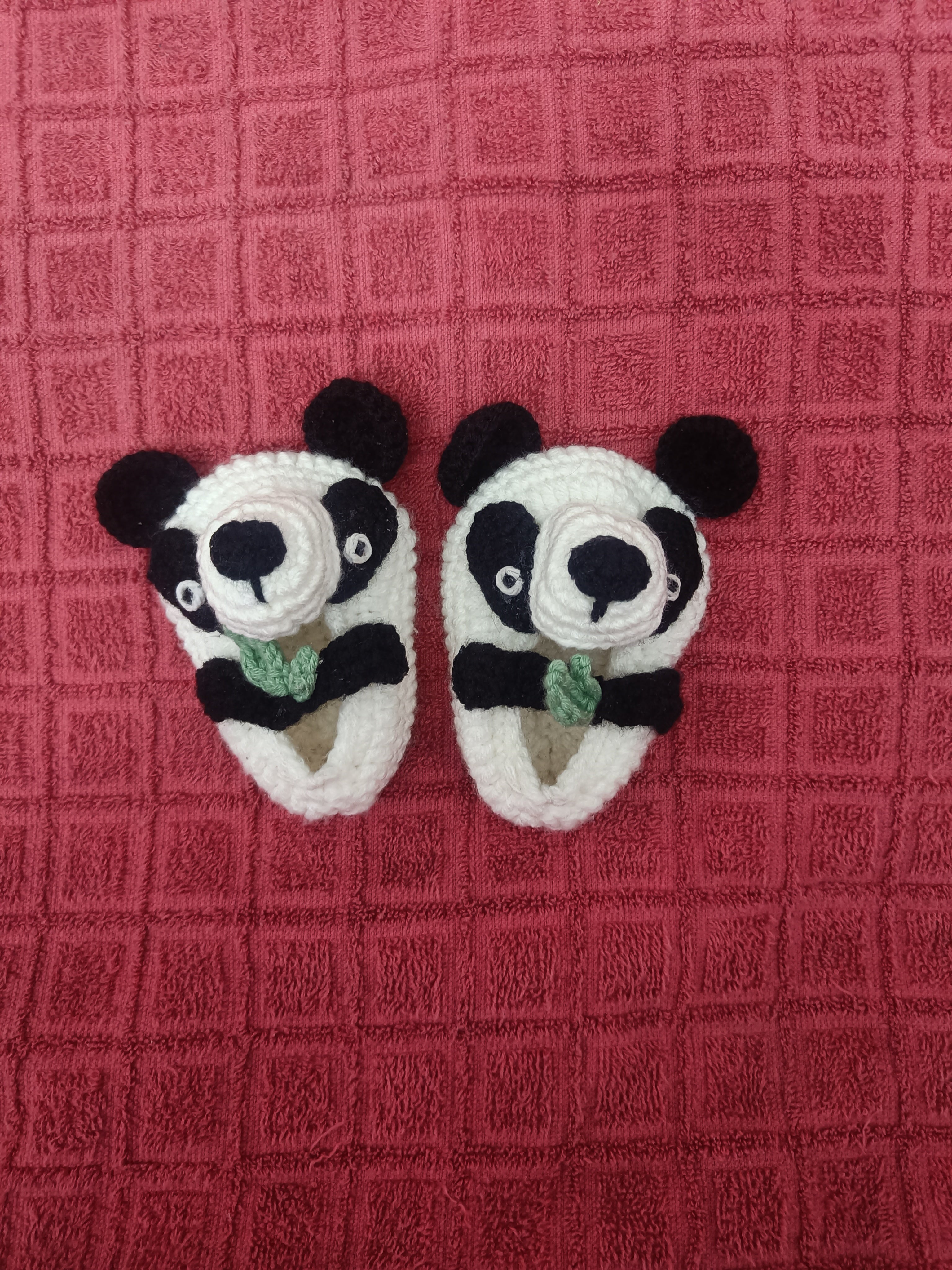 Doodle Needle Handmade Panda Baby Shoes