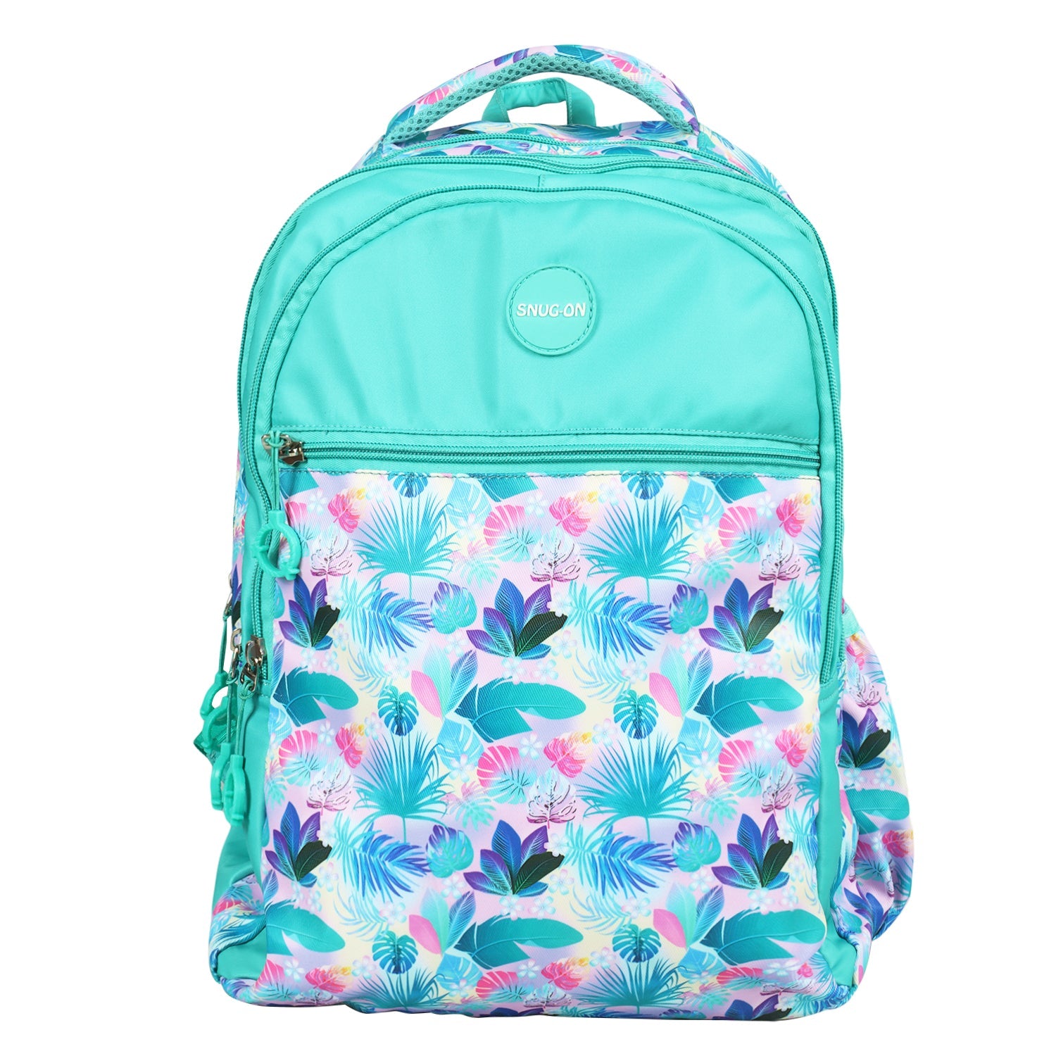 Novex Snug-On Finley Printed Unisex Kids School Bag with Stationary Pouch for 6th to 10th Class - 19 Inch | Backpack for 12-16 Years Kids